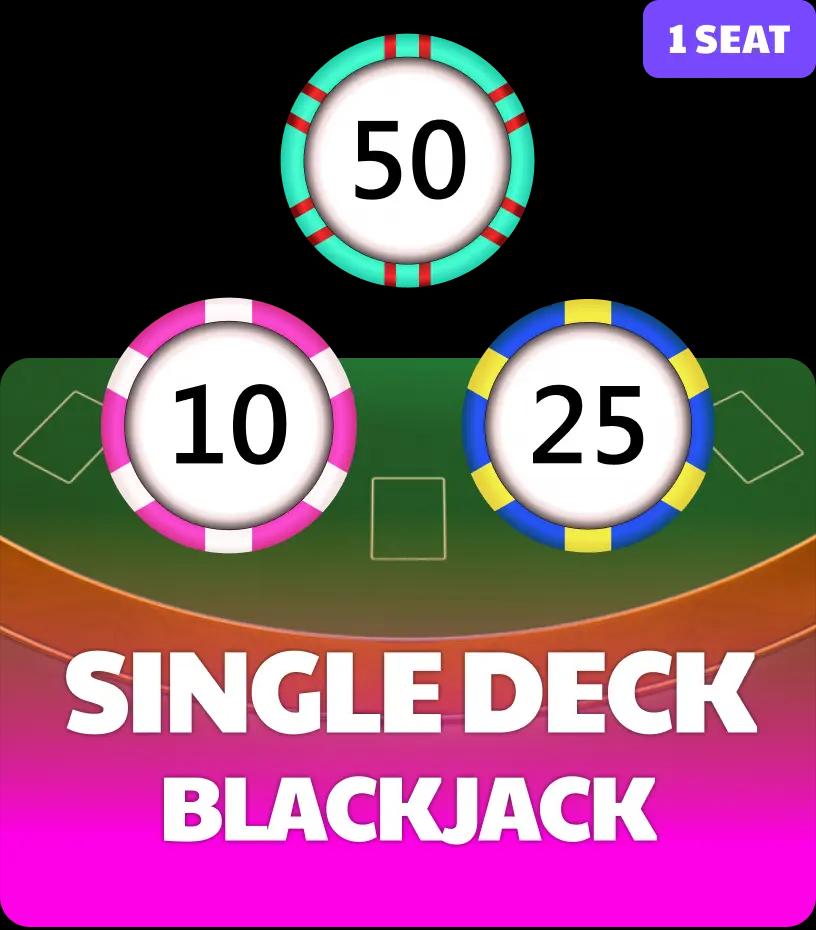 1 Seat Single Deck Blackjack