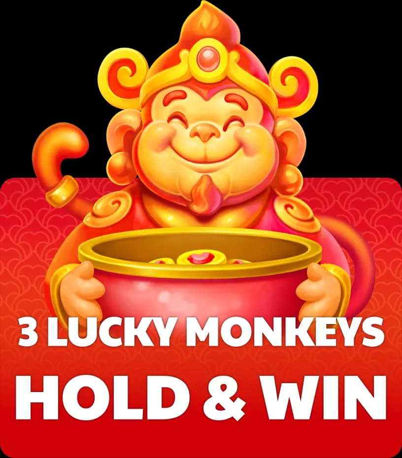 3 Lucky Monkeys Hold & Win